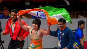 File Photo of wrestler Divya Kakran(PTI) File Photo of wrestler Divya Kakran(PTI)