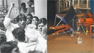 Amitabh Bachchan was gravely injured on the sets of Coolie. Amitabh Bachchan was gravely injured on the sets of Coolie.
