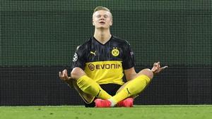 Dortmund's Erling Braut Haaland has scored 11 goals in seven games(AP) Dortmund's Erling Braut Haaland has scored 11 goals in seven games(AP)