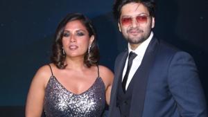 Actors Richa Chaddha and Ali Fazal at a blue carpet event hosted by Amazon Prime Video to welcome Amazon CEO Jeff Bezos.(IANS) Actors Richa Chaddha and Ali Fazal at a blue carpet event hosted by Amazon Prime Video to welcome Amazon CEO Jeff Bezos.(IANS)