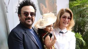 Singer Adnan Sami at the launch of his music album Tu Yaad Aya in Mumbai with wife Roya Faryabi and daughter Medina..(IANS) Singer Adnan Sami at the launch of his music album Tu Yaad Aya in Mumbai with wife Roya Faryabi and daughter Medina..(IANS)