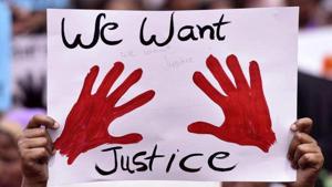 While the police claim they solved the case within eight hours of the brutal rape on February 12 by arresting a 16-year-old boy for the rape, the victim’s family differs.(Mohd Zakir/HT File Photo) While the police claim they solved the case within eight hours of the brutal rape on February 12 by arresting a 16-year-old boy for the rape, the victim’s family differs.(Mohd Zakir/HT File Photo)