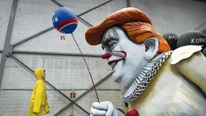 LARGER THAN LIFE? A carnival float shows a character resembling US President Donald Trump, in Cologne, Germany.(AFP) LARGER THAN LIFE? A carnival float shows a character resembling US President Donald Trump, in Cologne, Germany.(AFP)