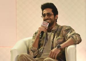 Ayushmann Khurrana at a Hindustan Shikhar Samagam session, in Lucknow.(Deepak Gupta/HT Photo) Ayushmann Khurrana at a Hindustan Shikhar Samagam session, in Lucknow.(Deepak Gupta/HT Photo)