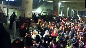 Around 500 people, mostly women, gathered near the Jaffrabad metro station in northeast Delhi on Saturday night in protest against the new citizenship law and the National Register of Citizens(ANI/twitter) Around 500 people, mostly women, gathered near the Jaffrabad metro station in northeast Delhi on Saturday night in protest against the new citizenship law and the National Register of Citizens(ANI/twitter)