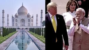 The 17th-century monument to love, built over a period of nearly 20 years by Shah Jahan in memory of his wife after her death in 1631, is being refurbished to welcome the American leader and US First Lady Melania Trump.(UNSPLASH/ANI)