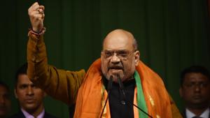 In 2014 and again in 2018, the Bengal BJP had to move court to get permission for holding Shah’s rally, who was then the party’s national president.(HT PHOTO.) In 2014 and again in 2018, the Bengal BJP had to move court to get permission for holding Shah’s rally, who was then the party’s national president.(HT PHOTO.)
