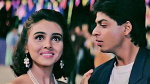 Shah Rukh Khan and Suchitra Krishnamoorthi in Kabhi Haan Kabhi Naa. Shah Rukh Khan and Suchitra Krishnamoorthi in Kabhi Haan Kabhi Naa.
