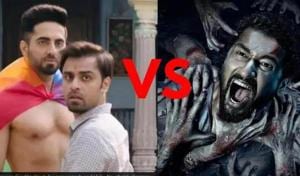 Shubh Mangal Zyada Saavdhan Vs Bhoot Part One The Haunted Ship box office day 5: Ayushmann Khurrana film has seen a major drop on Monday. Shubh Mangal Zyada Saavdhan Vs Bhoot Part One The Haunted Ship box office day 5: Ayushmann Khurrana film has seen a major drop on Monday.
