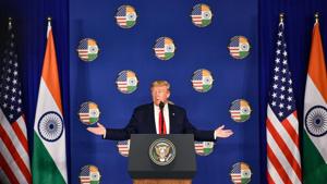 The policy gap between Mr Trump and Washington is large and widening. When the two Americas do not see eye to eye, the results can be disastrous for the country and the world(PTI) The policy gap between Mr Trump and Washington is large and widening. When the two Americas do not see eye to eye, the results can be disastrous for the country and the world(PTI)