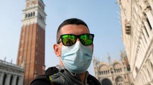 A man wears a protective face mask in St. Mark's Square. (Representational)(REUTERS) A man wears a protective face mask in St. Mark's Square. (Representational)(REUTERS)