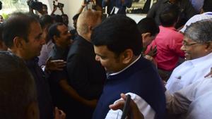 Leader of the Opposition in Maharashtra, Devendra Fadnavis, arrives at Vidhan Bhavan in Mumbai on first day of Budget session.(Vijayanand Gupta/HT Photo) Leader of the Opposition in Maharashtra, Devendra Fadnavis, arrives at Vidhan Bhavan in Mumbai on first day of Budget session.(Vijayanand Gupta/HT Photo)