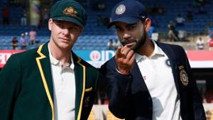 A file photo of Steve Smith (L) and Virat Kohli.(Twitter) A file photo of Steve Smith (L) and Virat Kohli.(Twitter)