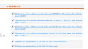 IBPS RRB CRP VIII Result 2019(IBPS) IBPS RRB CRP VIII Result 2019(IBPS)