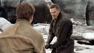Liam Neeson in a still from Batman Begins. Liam Neeson in a still from Batman Begins.