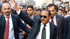 National Security Advisor (NSA) Ajit Doval interacts with local residents in violence-affected areas in Maujpur, New Delhi, on Wednesday, February 26, 2020.(HT Photo) National Security Advisor (NSA) Ajit Doval interacts with local residents in violence-affected areas in Maujpur, New Delhi, on Wednesday, February 26, 2020.(HT Photo)