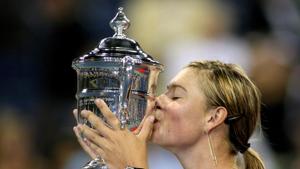 File image: Russia's Maria Sharapova celebrates winning the US Open.(Action Images) File image: Russia's Maria Sharapova celebrates winning the US Open.(Action Images)