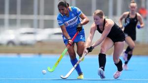 India’s Gurjit Kaur in action.(Hockey India) India’s Gurjit Kaur in action.(Hockey India)