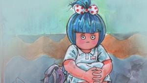 Amul created an image with an heartbreaking caption.(Twitter/Amul) Amul created an image with an heartbreaking caption.(Twitter/Amul)