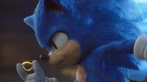 This image released by Paramount Pictures shows Sonic, voiced by Ben Schwartz, in a scene from This image released by Paramount Pictures shows Sonic, voiced by Ben Schwartz, in a scene from