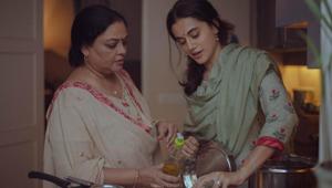 Tanvi Azmi and Taapsee Pannu in a still from Thappad. Tanvi Azmi and Taapsee Pannu in a still from Thappad.