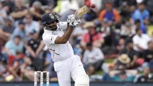 Christchurch: India's Hanuma Vihari plays at the ball while batting during play on day one of the second cricket test between New Zealand and India at Hagley Oval in Christchurch, New Zealand, Saturday, Feb. 29, 2020.(AP) Christchurch: India's Hanuma Vihari plays at the ball while batting during play on day one of the second cricket test between New Zealand and India at Hagley Oval in Christchurch, New Zealand, Saturday, Feb. 29, 2020.(AP)