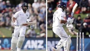Virat Kohli and Ajinkya Rahane.(AP/PTI) Virat Kohli and Ajinkya Rahane.(AP/PTI)