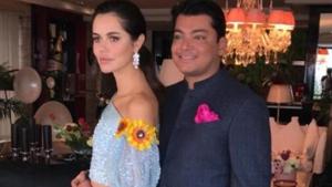 Karishma and Rewant Ruia at the reception on Saturday. Karishma and Rewant Ruia at the reception on Saturday.