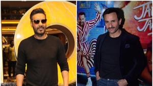 Ajay Devgn refuted rumours that he had a fallout with Saif Ali Khan.(IANS) Ajay Devgn refuted rumours that he had a fallout with Saif Ali Khan.(IANS)