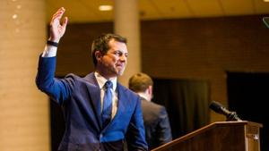 Pete Buttigieg’s withdrawal is being seen as part of a larger attempt to consolidate the Democratic party’s moderates to stop Senator Bernie Sanders(REUTERS)