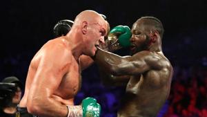 Tyson Fury in action against Deontay Wilder.(REUTERS) Tyson Fury in action against Deontay Wilder.(REUTERS)