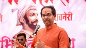 Maharashtra Chief Minister Uddhav Thackeray addresses a gathering at Pune’s Shivneri Fort, the birthplace of legendary Maratha warrior Chhatrapati Shivaji Maharaj, on his birth anniversary last month.(PTI) Maharashtra Chief Minister Uddhav Thackeray addresses a gathering at Pune’s Shivneri Fort, the birthplace of legendary Maratha warrior Chhatrapati Shivaji Maharaj, on his birth anniversary last month.(PTI)