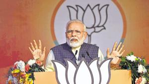 Prime Minister Narendra Modi tweeted that he was thinking about quitting his social media handles this Sunday.(Raj K Raj/HT PHOTO) Prime Minister Narendra Modi tweeted that he was thinking about quitting his social media handles this Sunday.(Raj K Raj/HT PHOTO)