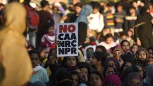 The passage of Citizenship Amendment Act (CAA)had triggered protests across the country.(Burhaan Kinu/HT Photo) The passage of Citizenship Amendment Act (CAA)had triggered protests across the country.(Burhaan Kinu/HT Photo)
