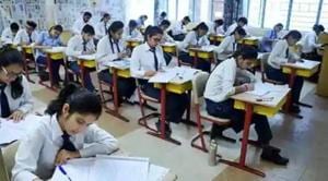 The class 10 students appeared for Science exam.(PTI file) The class 10 students appeared for Science exam.(PTI file)