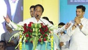 In the 230-seat state assembly, Congress has 113 MLAs against the BJP’s 107. There are two vacant seats at present. The Congress is running its government with the support of 4 independent, 2 BSP and lone SP MLAs. (Photo @OfficeOfKNath) In the 230-seat state assembly, Congress has 113 MLAs against the BJP’s 107. There are two vacant seats at present. The Congress is running its government with the support of 4 independent, 2 BSP and lone SP MLAs. (Photo @OfficeOfKNath)