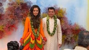 Rewant and Karishma Ruia at one of their receptions. Rewant and Karishma Ruia at one of their receptions.