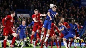 Soccer Football - FA Cup Fifth Round - Chelsea v Liverpool - Stamford Bridge, London, Britain - March 3, 2020 Chelsea's Marcos Alonso in action with Liverpool's James Milner Action Images via Reuters/John Sibley(Action Images via Reuters) Soccer Football - FA Cup Fifth Round - Chelsea v Liverpool - Stamford Bridge, London, Britain - March 3, 2020 Chelsea's Marcos Alonso in action with Liverpool's James Milner Action Images via Reuters/John Sibley(Action Images via Reuters)
