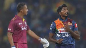 Sri Lanka vs West Indies, 1st T20I in Pallekele Highlights: As it happened(AP) Sri Lanka vs West Indies, 1st T20I in Pallekele Highlights: As it happened(AP)