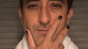 Recently, actor Rahul Khanna shared an Instagram story of his nails in black paint. He wrote: “Putting the ‘man’ in manicure.” Recently, actor Rahul Khanna shared an Instagram story of his nails in black paint. He wrote: “Putting the ‘man’ in manicure.”