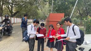 CBSE Class 12 students GD Goenka Public School in Lucknow found the accounts question paper to be lengthy and tricky.(Handout image) CBSE Class 12 students GD Goenka Public School in Lucknow found the accounts question paper to be lengthy and tricky.(Handout image)