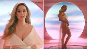 Katy Perry in the Never Worn White music video. Katy Perry in the Never Worn White music video.