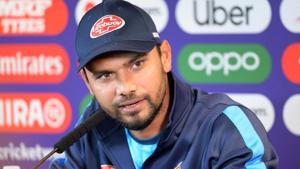 Mashrafe Mortaza attends a press conference.(AFP) Mashrafe Mortaza attends a press conference.(AFP)
