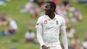 England's Jofra Archer during the match.(REUTERS) England's Jofra Archer during the match.(REUTERS)