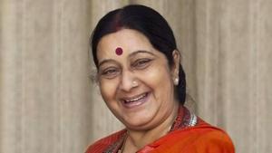 Image showing Sushma Swaraj who died in 2019 after suffering a cardiac arrest.(HT File Photo) Image showing Sushma Swaraj who died in 2019 after suffering a cardiac arrest.(HT File Photo)