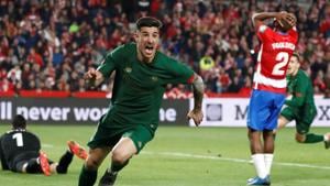 Soccer Football - Copa del Rey - Semi Final - Second Leg - Granada v Athletic Bilbao - Nuevo Estadio de Los Carmenes, Granada, Spain - March 5, 2020 Athletic Bilbao's Yuri Berchiche celebrates scoring their first goal REUTERS/Jon Nazca TPX IMAGES OF THE DAY(REUTERS) Soccer Football - Copa del Rey - Semi Final - Second Leg - Granada v Athletic Bilbao - Nuevo Estadio de Los Carmenes, Granada, Spain - March 5, 2020 Athletic Bilbao's Yuri Berchiche celebrates scoring their first goal REUTERS/Jon Nazca TPX IMAGES OF THE DAY(REUTERS)