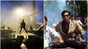 Riteish Deshmukh shared a funny picture of himself imitating Ajay Devgn from the latter’s 1991 film, Phool Aur Kaante.(Instagram) Riteish Deshmukh shared a funny picture of himself imitating Ajay Devgn from the latter’s 1991 film, Phool Aur Kaante.(Instagram)