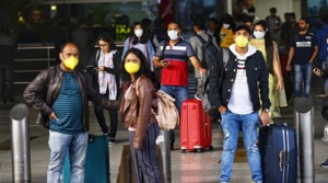 Passengers arrive wearing masks for precaution against coronavirus at the Delhi airport. The virus has spiked the demand for masks and sanitisers.(Vipin Kumar/HT Photo) Passengers arrive wearing masks for precaution against coronavirus at the Delhi airport. The virus has spiked the demand for masks and sanitisers.(Vipin Kumar/HT Photo)