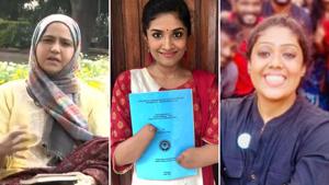 (From L-R): Kashmiri entrepreneur Arifa, disability activist Malvika Iyer and Food Bank India founder Sneha Mohandoss are among the seven women achievers who told their stories from PM Modi’s social media accounts on March 8.(Photo Credit : Twitter) (From L-R): Kashmiri entrepreneur Arifa, disability activist Malvika Iyer and Food Bank India founder Sneha Mohandoss are among the seven women achievers who told their stories from PM Modi’s social media accounts on March 8.(Photo Credit : Twitter)