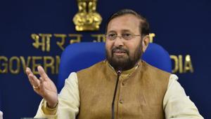 Parkash Javadekar, the Union Minister of Environment, Forest and Climate Change was speaking at an International Women’s Day event in Pune.(Sanjeev Verma/HT file photo) Parkash Javadekar, the Union Minister of Environment, Forest and Climate Change was speaking at an International Women’s Day event in Pune.(Sanjeev Verma/HT file photo)